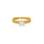 22K Yellow Gold & Cubic Zirconia Ring (3.3gm)
