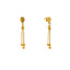 22K Yellow Gold V-Necklace Beaded Jewelry Set (16.9gm)