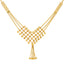 22K Yellow Gold V-Necklace Beaded Jewelry Set (16.9gm)