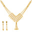 22K Yellow Gold V-Necklace Beaded Jewelry Set (16.9gm)