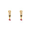 22K Yellow Gold, Ruby, & Pearl Jewelry Set (14.4gm)
