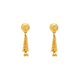22K Yellow Gold Chains & Beads Jewelry Set (50gm) | 
The minimal design and style of this 22k yellow gold necklace and earring set doesn't limit top ...