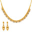 22K Yellow Gold, Enamel, & Pearl Jewelry Set (29.6gm)