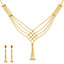22K Yellow Gold Beaded Jewelry Set (17gm)