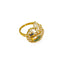 22K Yellow Gold Peacock Ring W/ Precious CZ Gemstones on Elaborate Circlet Train - Virani Jewelers