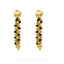 22K Yellow Gold Drop Earrings W/ Gold & Black Bead Accents - Virani Jewelers