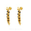 22K Yellow Gold Drop Earrings W/ Gold & Black Bead Accents - Virani Jewelers