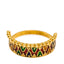 22K Yellow Gold Enamel Ring W/ Double Curve Details - Virani Jewelers