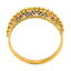 22K Yellow Gold Enamel Ring W/ Double Curve Details - Virani Jewelers