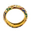 22K Yellow Gold Enamel Ring W/ Domed Band Design, 6.5 Grams - Virani Jewelers