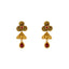 22K Gold & Gemstone Lotus Choker Set (45.3gm)