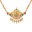 22K Yellow Gold & Gems Lakshmi Choker Necklace (24.6gm)