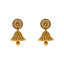 22K Antique Gold Jhumka Jewelry Set (74.3gm)