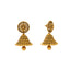 22K Antique Gold Jhumka Jewelry Set (74.3gm)