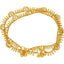 22K Yellow Gold Beaded Anklet Set (30gm)