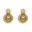 22K Antique Gold & Kundan Chandbali Jewelry Set (102.1gm)