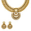 22K Antique Gold & Kundan Chandbali Jewelry Set (102.1gm)