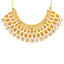 22K Antique Gold Kundan Choker Necklace Set (87gm)