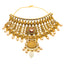 22K Antique Gold Kundan Choker Necklace Set (85.1gm)