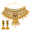22K Antique Gold Kundan Choker Necklace Set (85.1gm)