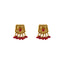 22K Yellow Gold & Ruby Antique Pendant Set (34.4gm)