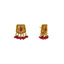 22K Yellow Gold & Ruby Antique Pendant Set (34.4gm)
