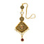 22K Antique Gold Tikka with Kundans & Rubies (11gm)