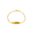 Kid's 22K Yellow Gold Bracelet with Front Facing Bar (3gm)