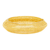 22K Yellow Gold Filigree Bangle Set (74.5 grams) | 
Pair these 22k yellow gold bangles with your favorite traditional look for your next important c...