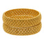 22K Yellow Gold Beaded Filigree Bangle Set (42.5gm)