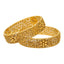 22K Yellow Gold Floral Beaded Bangle Set (50.7gm)