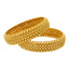 22K Yellow Gold Beaded Filigree Bangle Set (35.3gm)