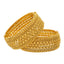 22K Yellow Gold Beaded Filigree Bangle Set (73.6gm)