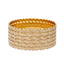 22K Multi-Tone Gold Leaf Bangle Set of 6 (78.8gm)