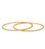 22K Yellow Gold Thin Bangle Set of 6 (40.1gm)