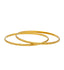 22K Yellow Gold Thin Bangle Set of 2 (20.5gm)
