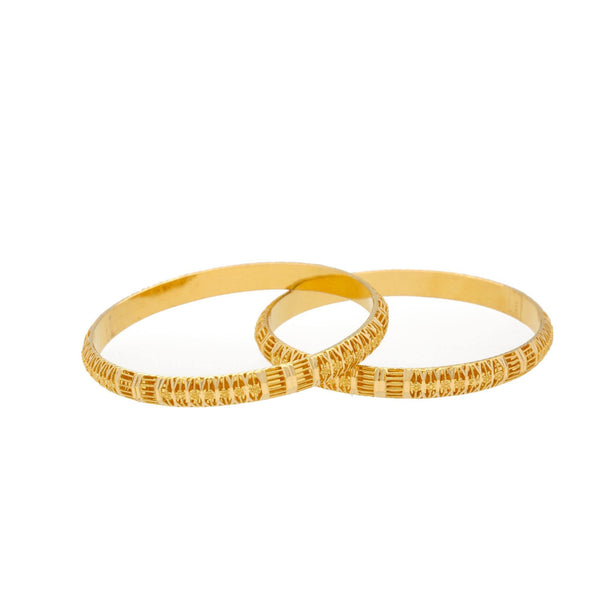 22K Gold Bangles Set of Two, 27.4gm - Virani Jewelers | 


The beauty and elegance of this 22K yellow gold bangles are enough to melt hearts and earn you...
