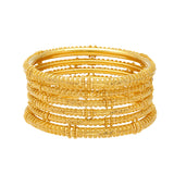22K Yellow Gold Bangle Set of 6 (88.4 grams) | 
Wear these beautiful 22k yellow gold bangles all together for a bold and vibrant look or just a ...