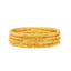 22K Yellow Gold Filigree Bangle Set of 6 (110.2gm)
