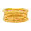 22K Yellow Gold Filigree Bangle Set of 6 (110.2gm)