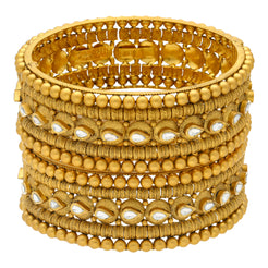 22K Yellow Gold Bimala Bangle Set (84.5gm)
