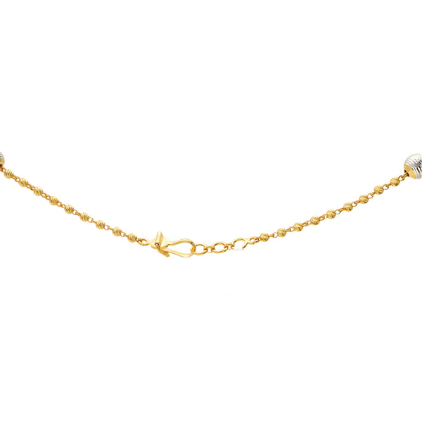 22K Yellow & White Gold Beaded Chain (21.2gm) | 
Pair this dainty, 22k yellow and white gold beaded chain with your favorite formal, business, or...