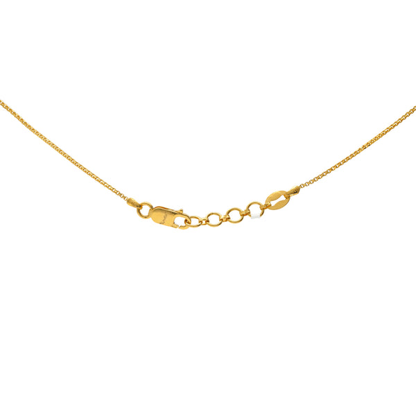 22K Yellow & White Gold Beaded Chain (17.4gm) | 
This lovely beaded chain will add an elegant layer of shine to any look.Features: • 22k yellow a...