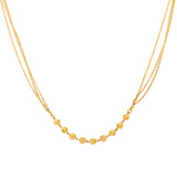 22K Yellow Gold Beaded Chain (15.2gm) | 
The layered details and small beading on this 22k yellow gold chain give the minimal design a mo...