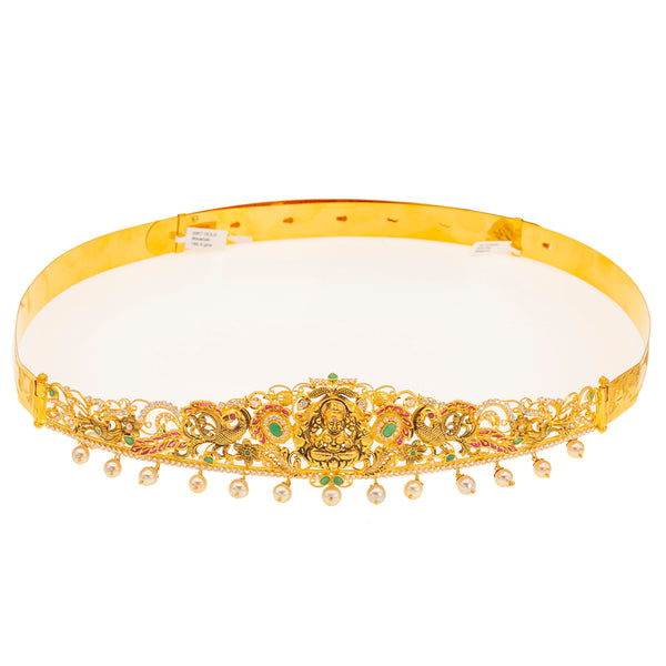 22K Yellow Gold Laxmi Vaddanam Belt (183.9gm) | 
Elevate your style with this fashionably sophisticated 22k yellow gold vaddanam belt. The chic d...