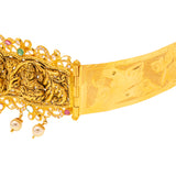 22K Yellow Gold Laxmi Vaddanam Belt (231.3gm) | 
Add a touch of cultural sophistication outfits with this 22k yellow gold vaddanam waist belt. Th...