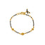 22K Yellow Gold & Black Beads Bracelet (4.9gm)