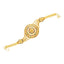 22K Yellow Gold Beaded Enamel Bracelet (17.5 grams)