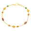 22K Yellow Gold Beaded Meenakari Bracelet (7 grams)