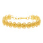 22K Yellow Gold Flat Circles Bracelet w. Beading (10.5 grams)